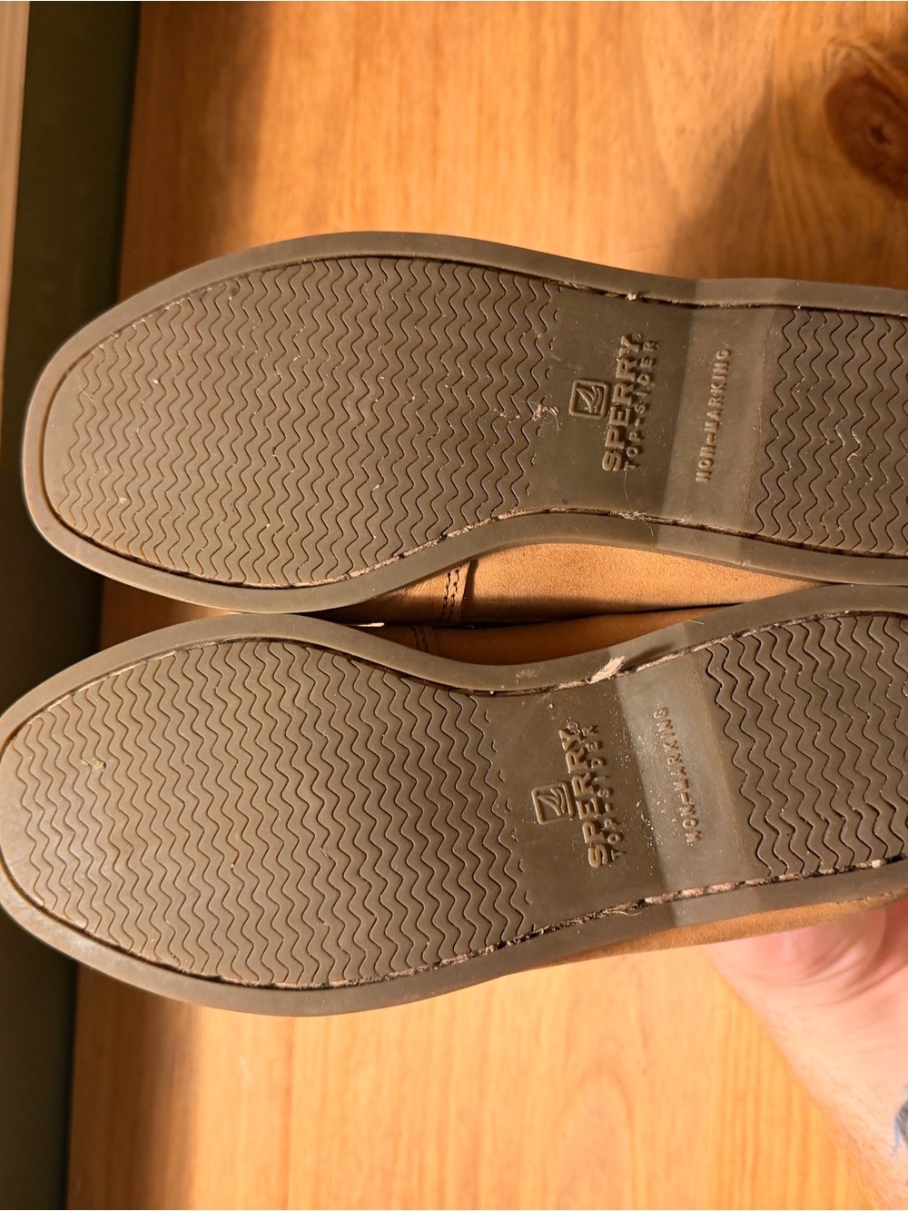 Sperry Brown Leather Boat Shoes with Rawhide Laces - Picture 5 of 5
